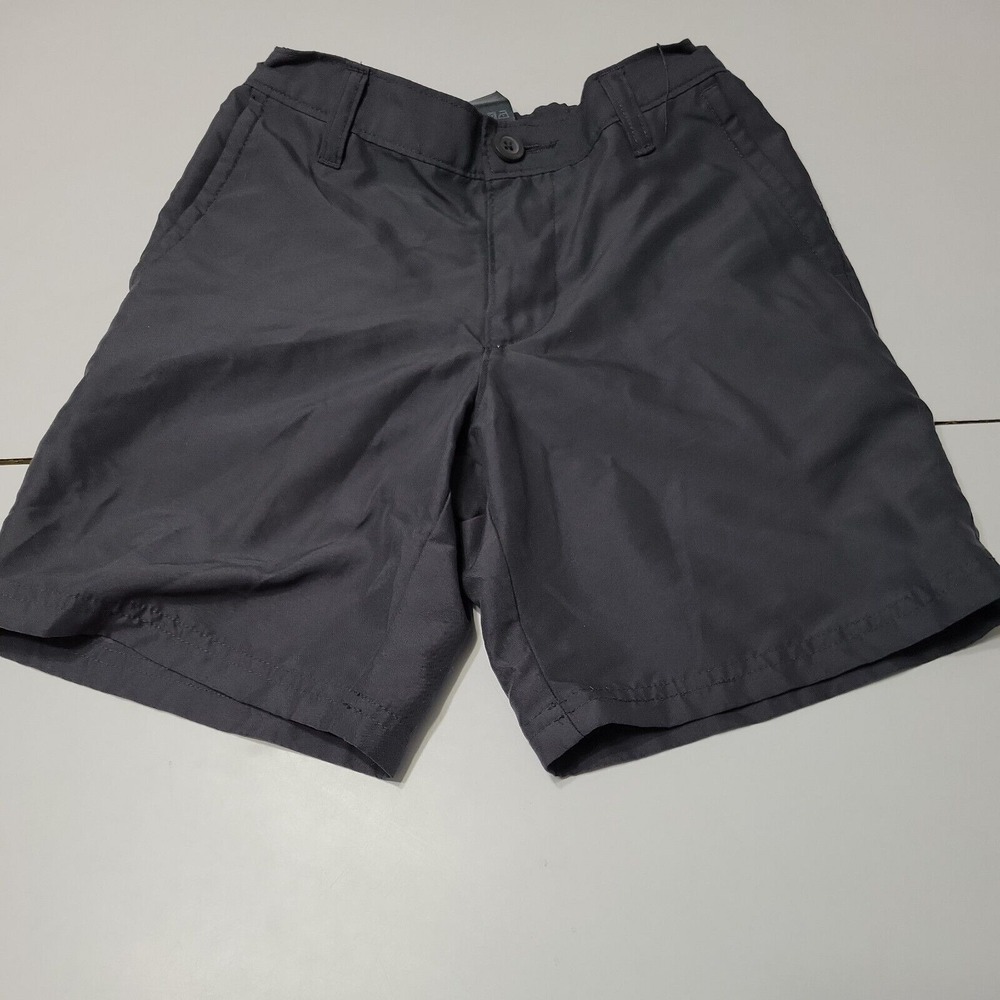 C9 Champion Shorts Boys XS 4-5 Charcoal Black Athletic Golf Button Elastic Waist